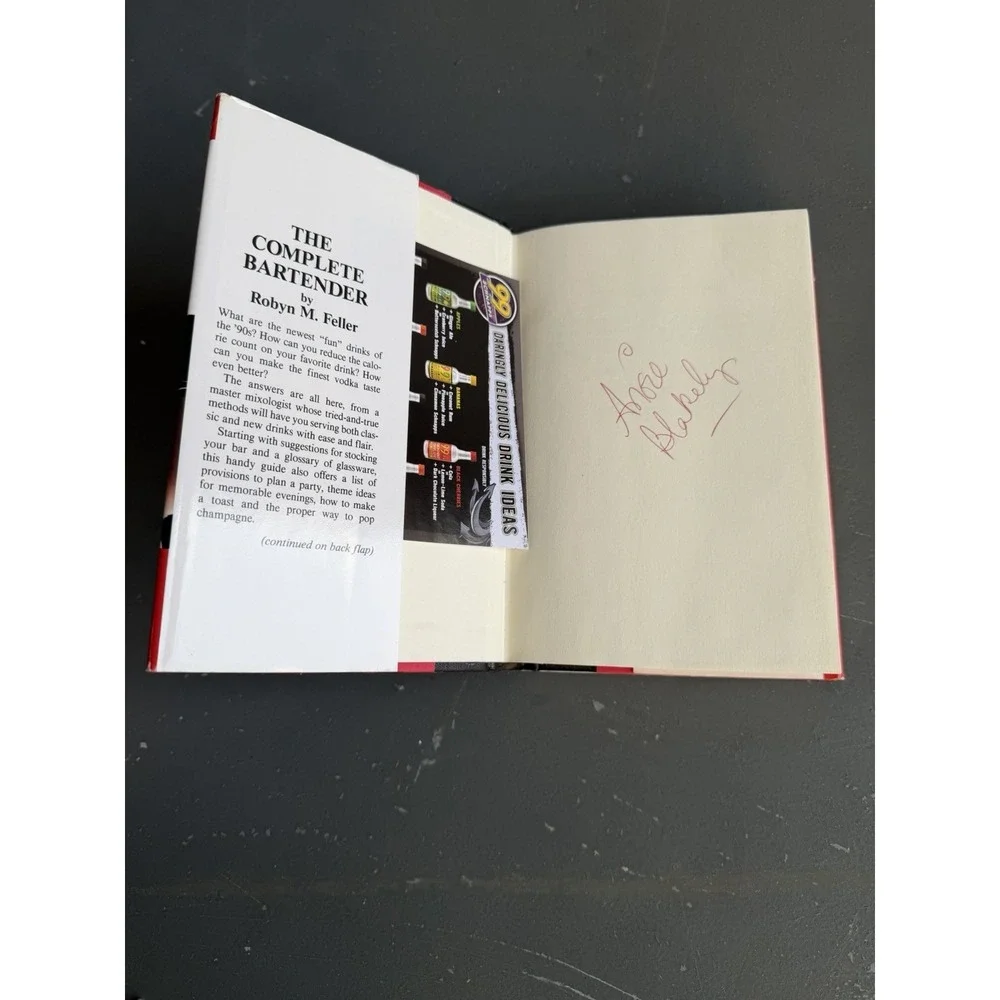 The Complete Bartender Hardcover Paper Book by Robyn M. Feller Original